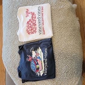 2 Vineyard Vines long-sleeved tee-shirts